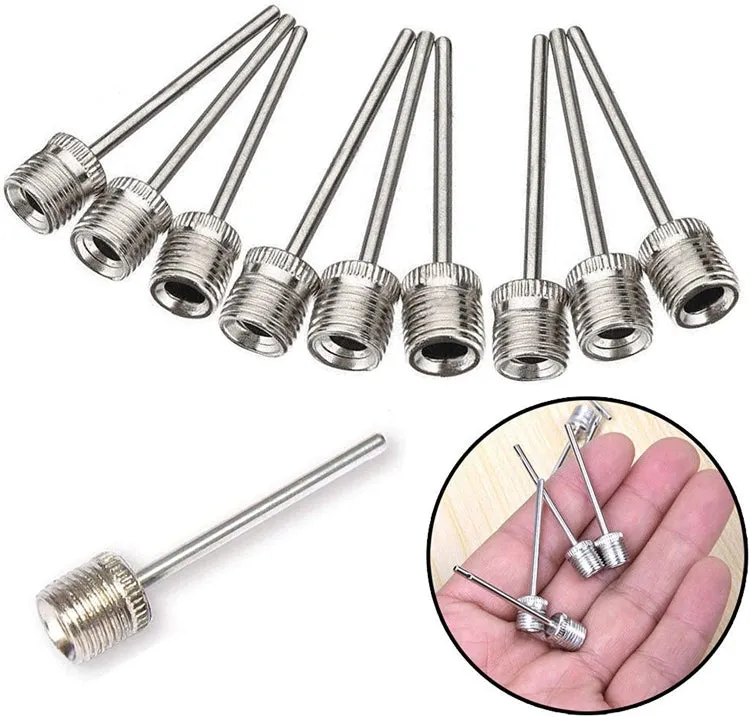 100pcs /Pack Stainless Steel Ball Pump Needles For Football, Basketball, Volleyball, Rugby Balls