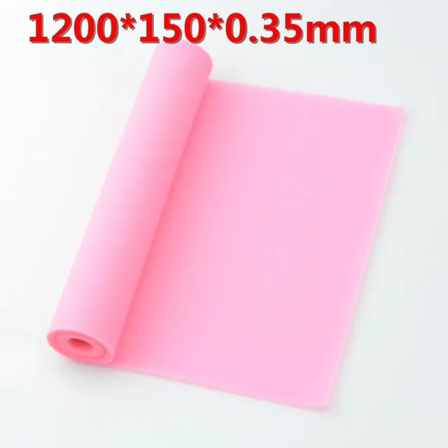 1.2M Fitness Equipment Elastic Exercise Resistance Bands Workout For Yoga all the same thickness 0.35MM free shipping