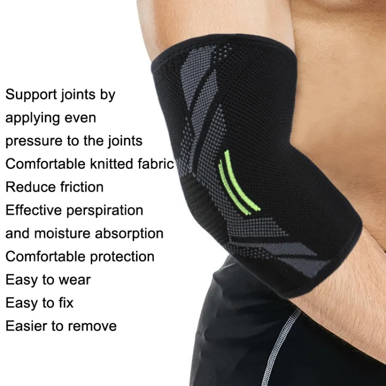 1pair Three-Dimensional Compression Belt Tightens Comfortable Breathable Warm Elbow Pads(XL)