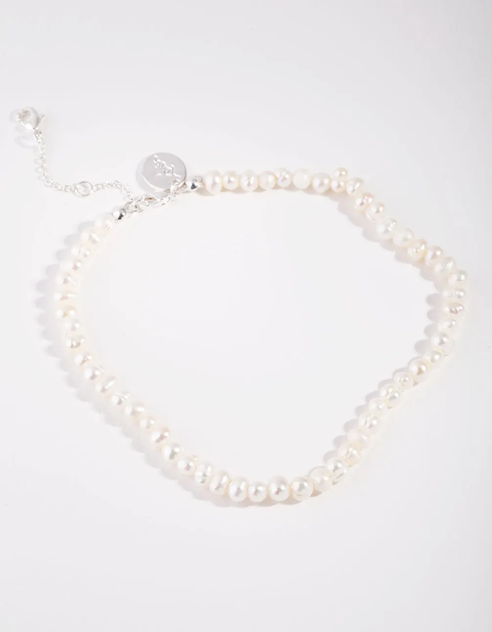 2 Row Round Pearl Anklet