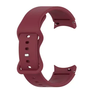 20mm simple silicone watch strap  for Samsung Galaxy Watch 4 - Wine Red