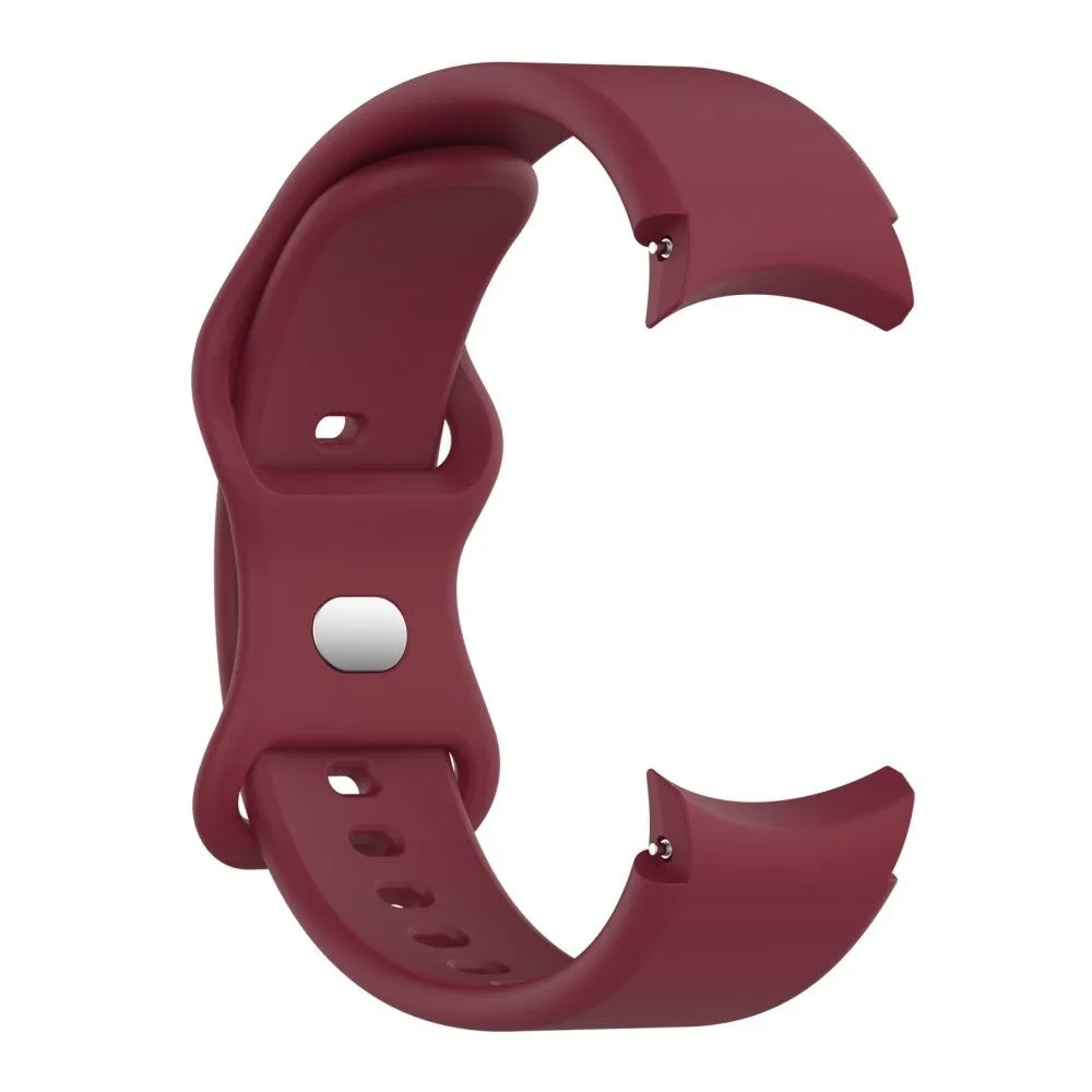 20mm simple silicone watch strap  for Samsung Galaxy Watch 4 - Wine Red