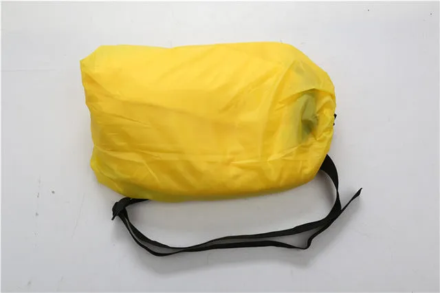 240*70cm Fast Inflatable Lazy bag Air Sleeping Bag Camping Portable Air Sofa Beach Bed Air Hammock Nylon Banana Sofa Lounger