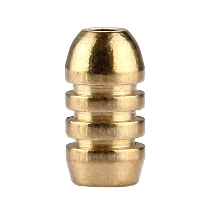 2g Threaded Copper Bullet Fishing Sinker Fishing Weights Soft lure Accessory