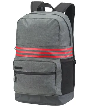 3-Stripes medium backpack | Dark Grey Heather/Scarlet