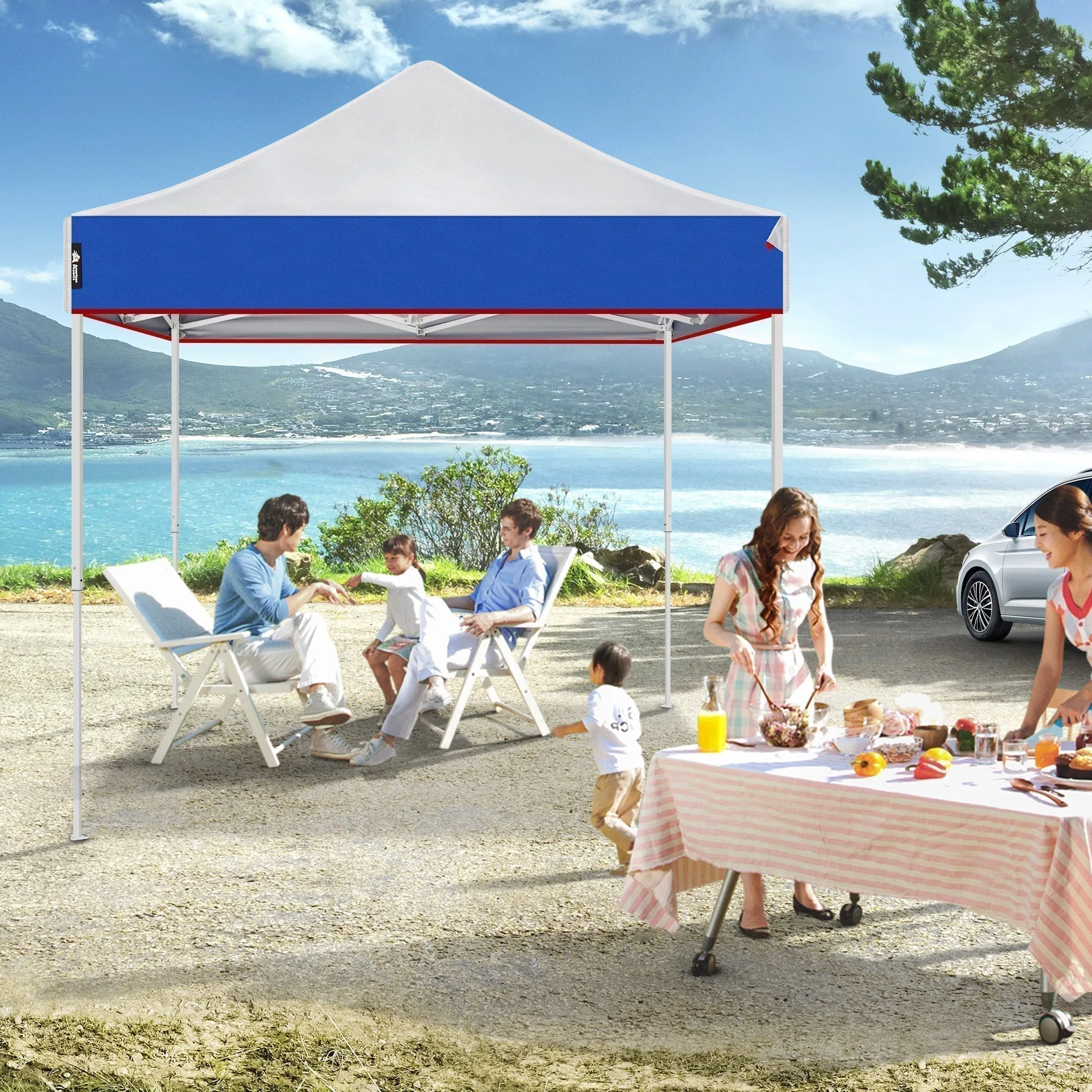 8x8 Blue Sports Portable Canopy Tent