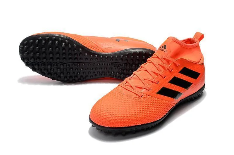 Adidas ACE TF Super Soccer Cleats Shoes Orange Black