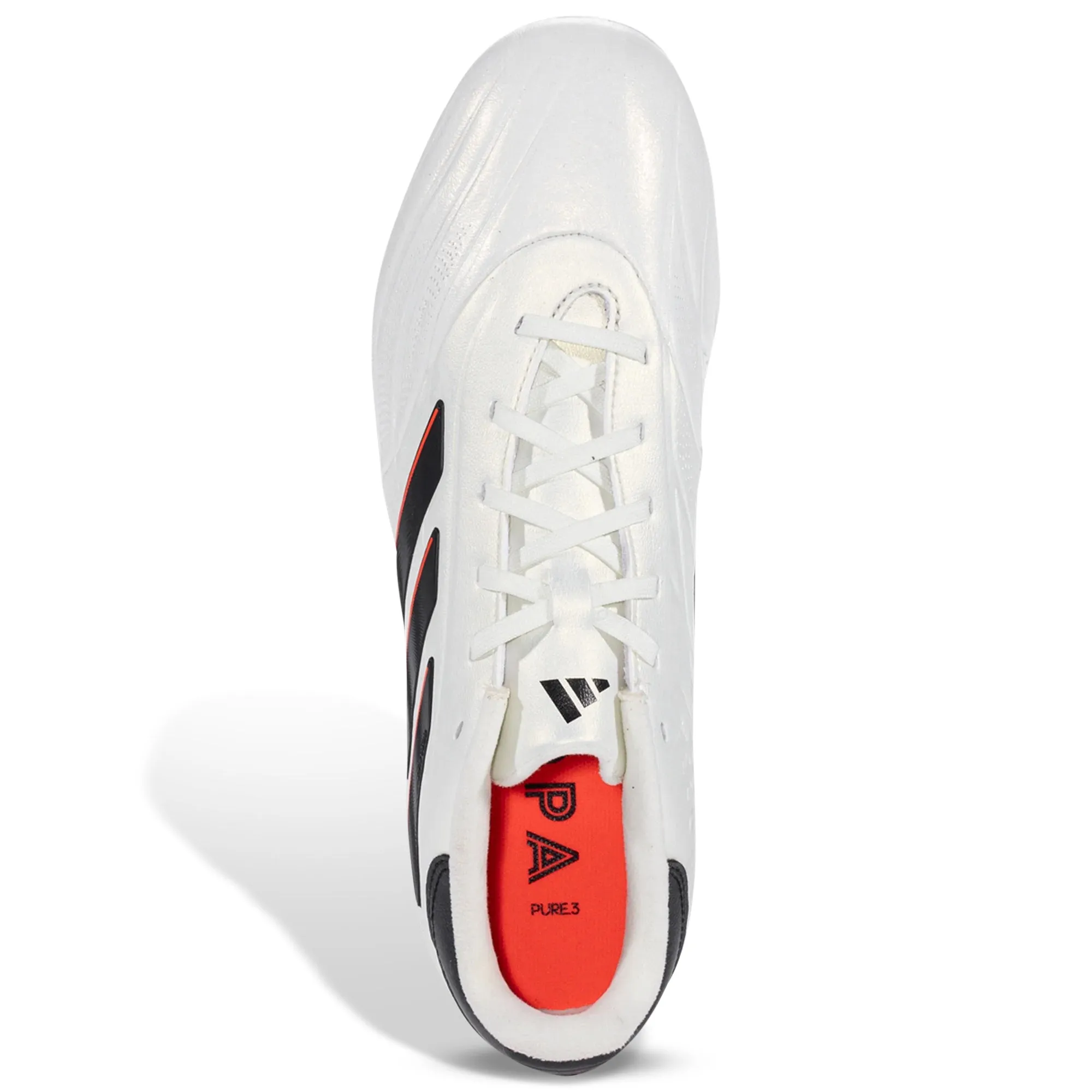 adidas Copa Pure 2 League Firm Ground Soccer Cleats (Ivory/Core Black)