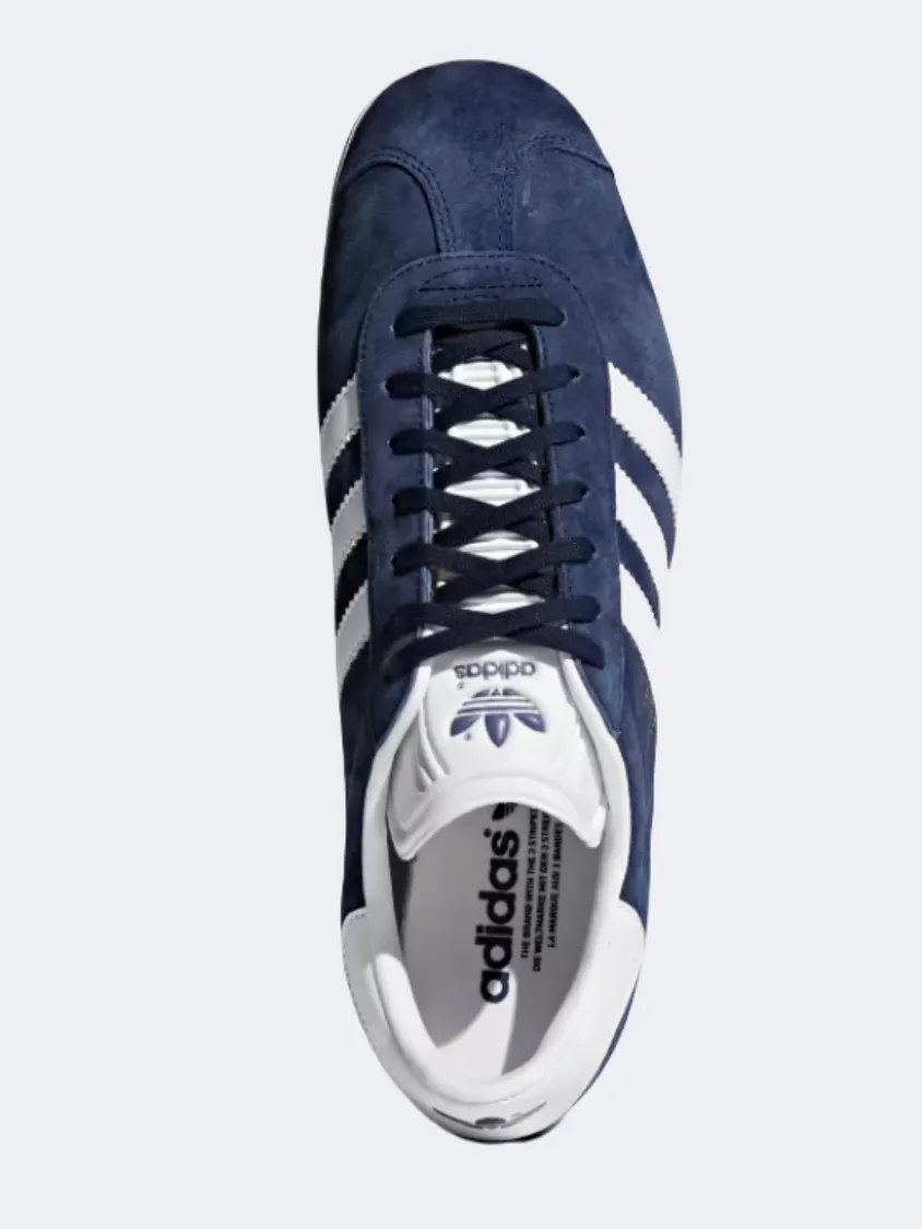 Adidas Gazelle Men Original Shoes Navy/White/Gold