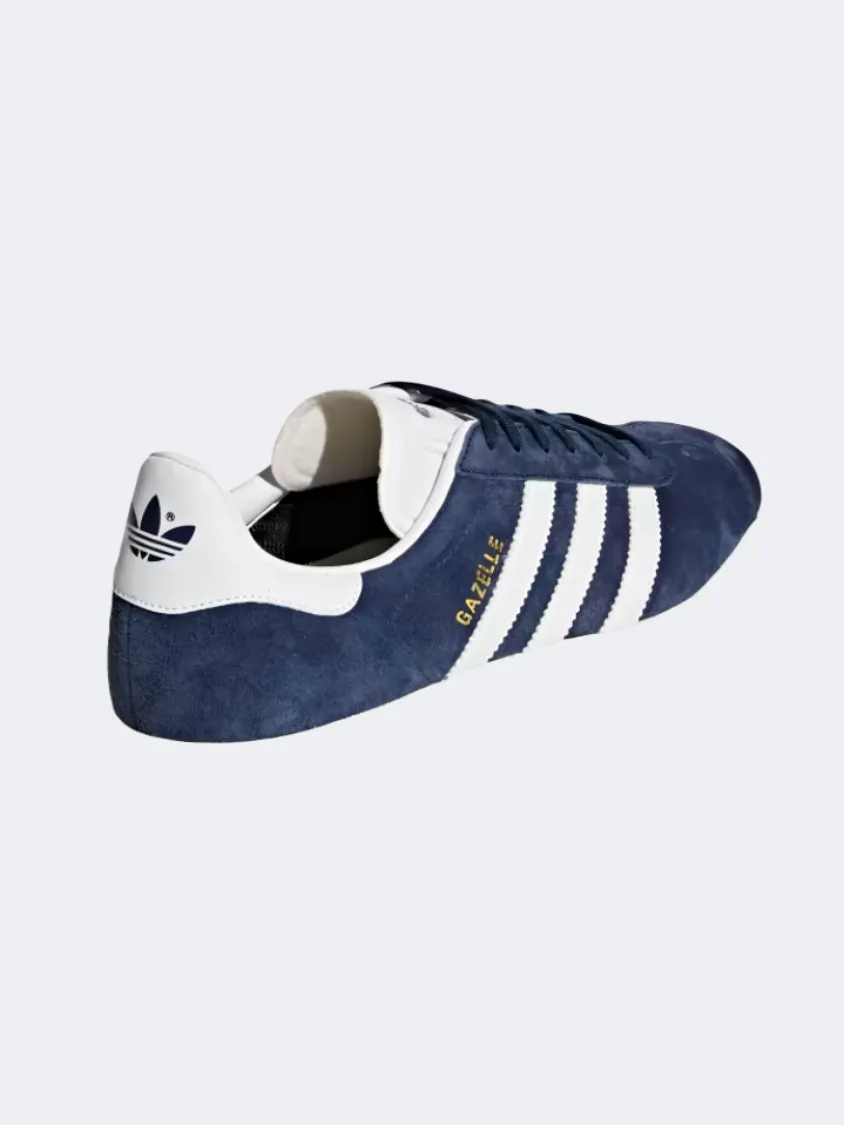 Adidas Gazelle Men Original Shoes Navy/White/Gold