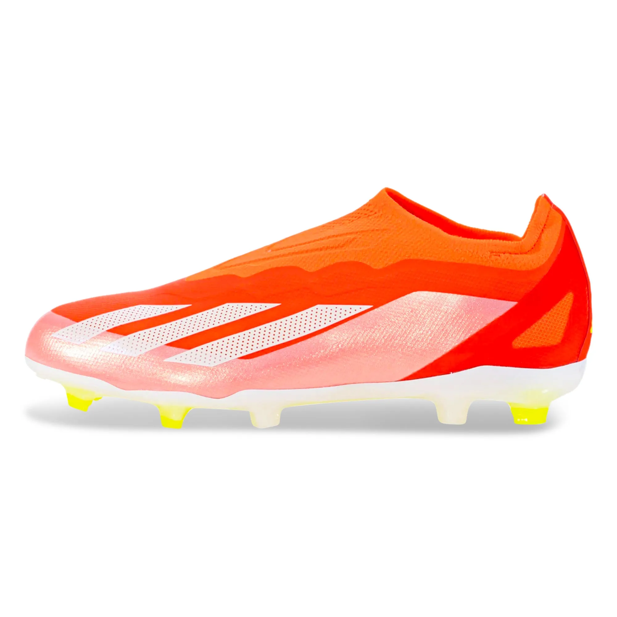 adidas Jr. X Crazyfast Elite LL FG Soccer Cleats (Solar Red/White/Solar Yellow)