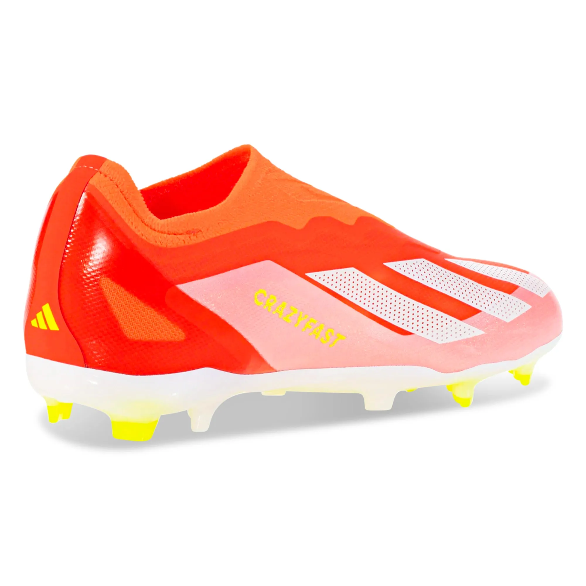 adidas Jr. X Crazyfast Elite LL FG Soccer Cleats (Solar Red/White/Solar Yellow)