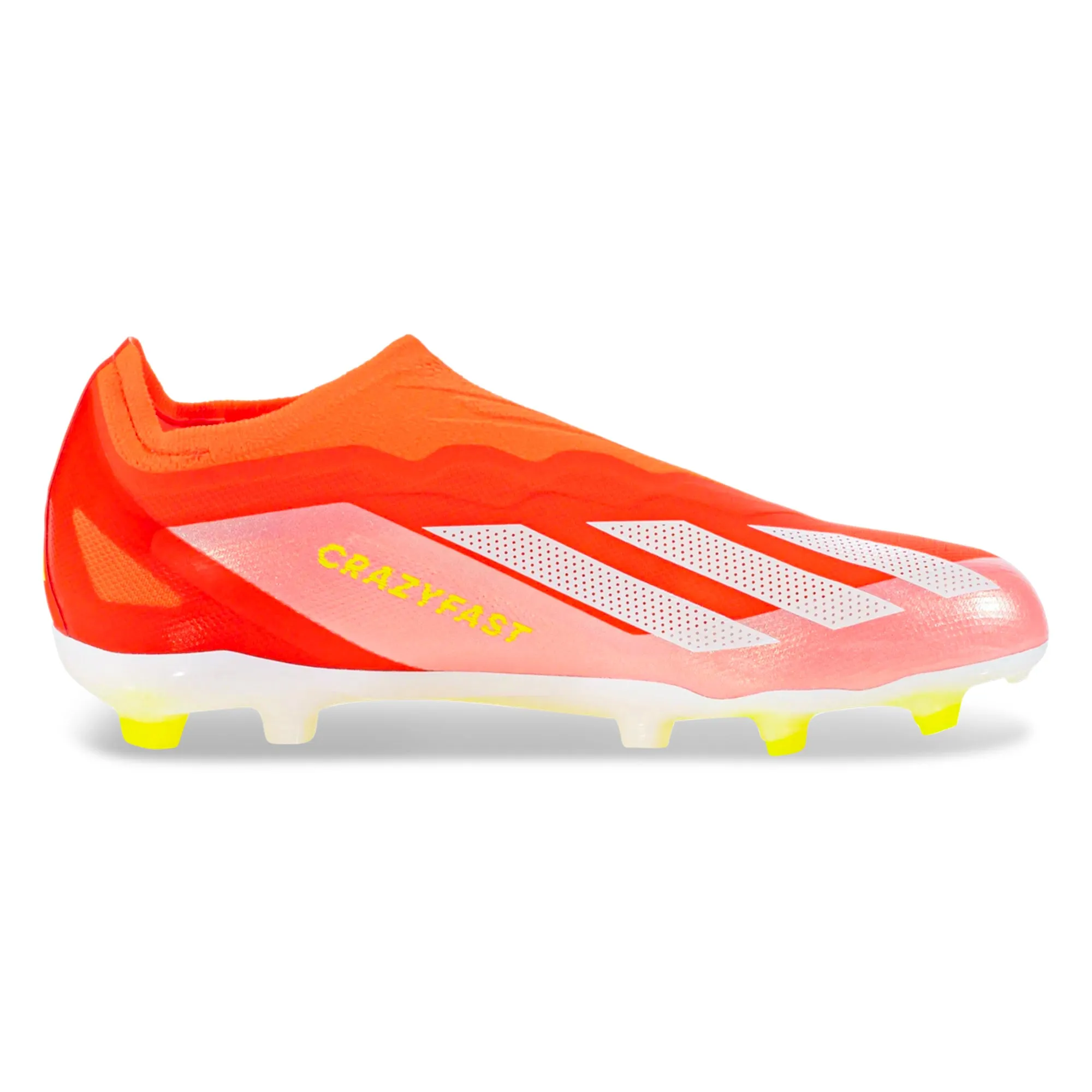 adidas Jr. X Crazyfast Elite LL FG Soccer Cleats (Solar Red/White/Solar Yellow)