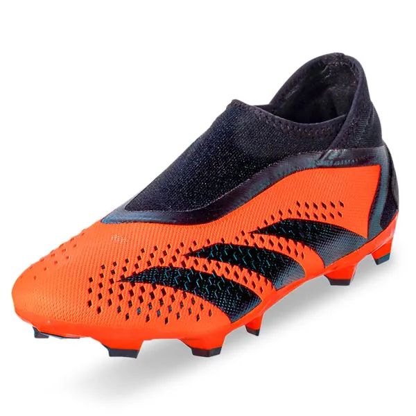 adidas Predator Accuracy.3 Laceless Firm Ground Soccer Cleats (Tea Solar Orange/Black)