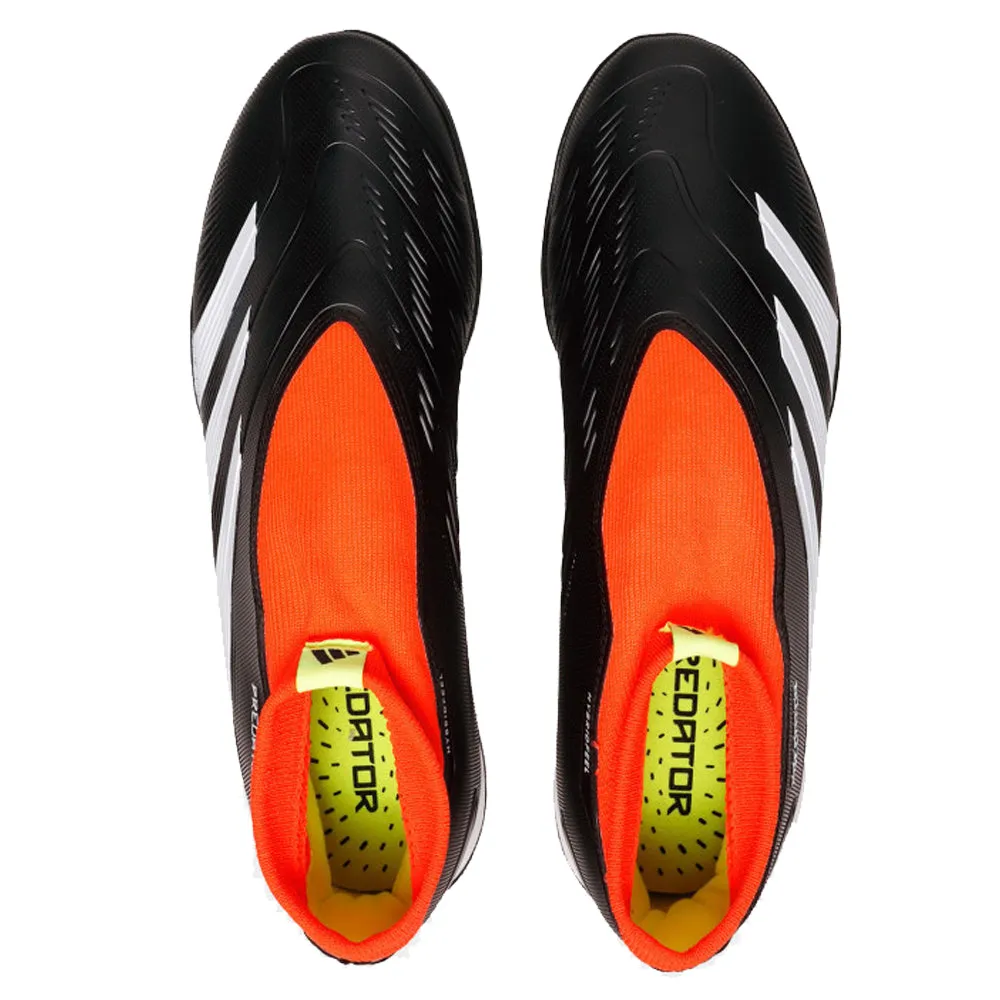 adidas Predator League Laceless TF Turf Soccer Shoes (Core Black/White/Solar Red)