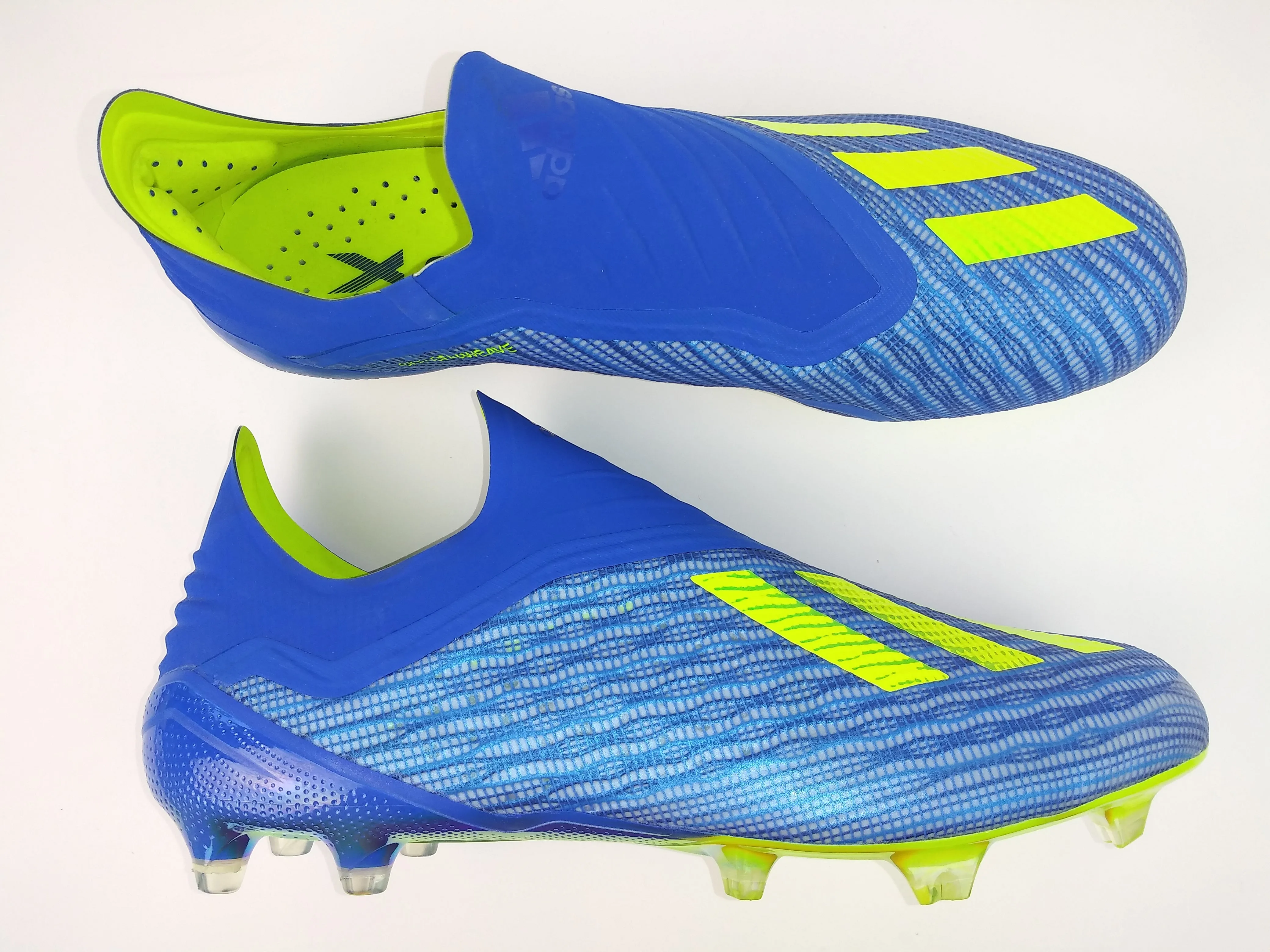 Adidas X 18  FG Blue Yellow