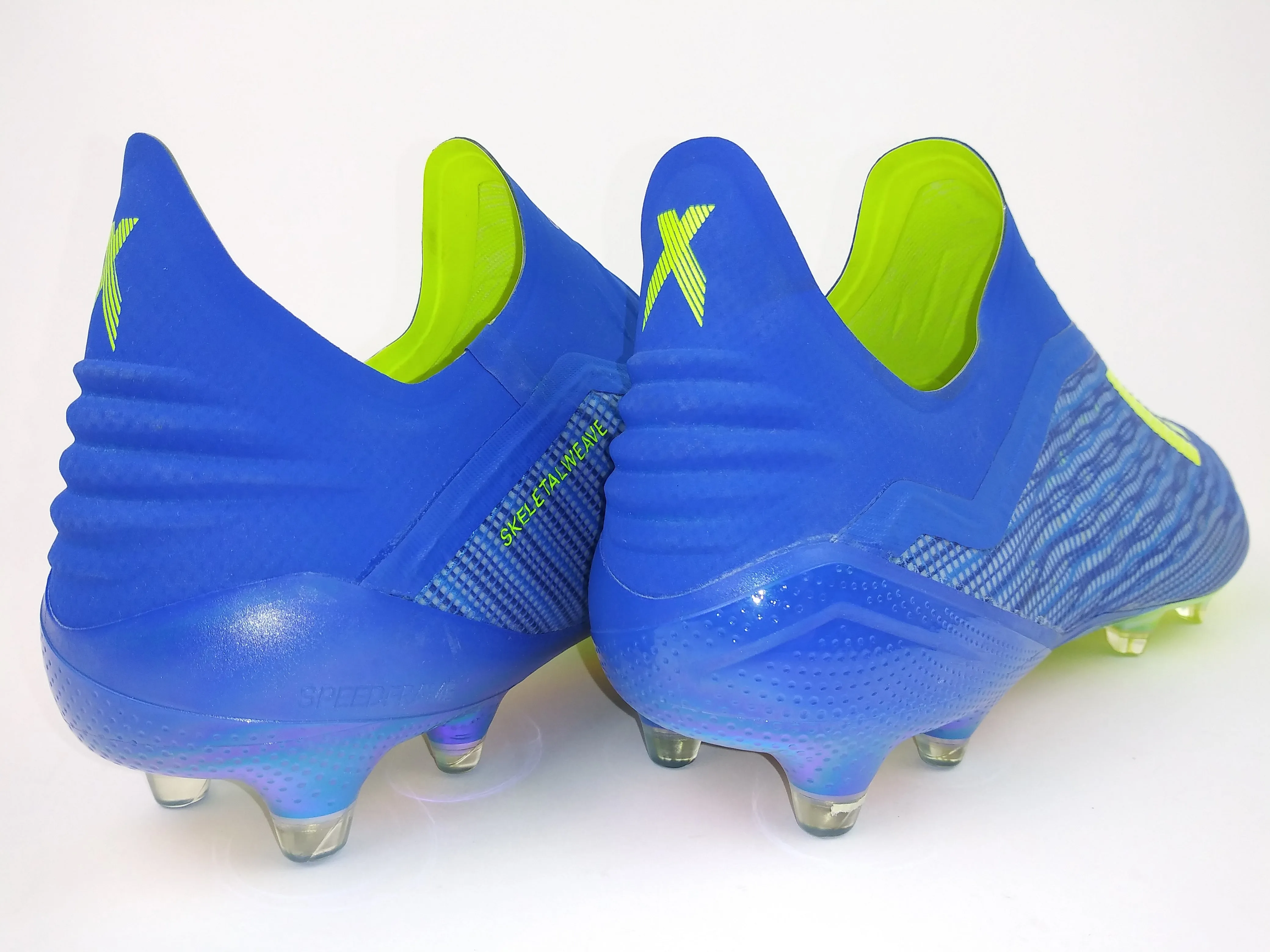 Adidas X 18  FG Blue Yellow