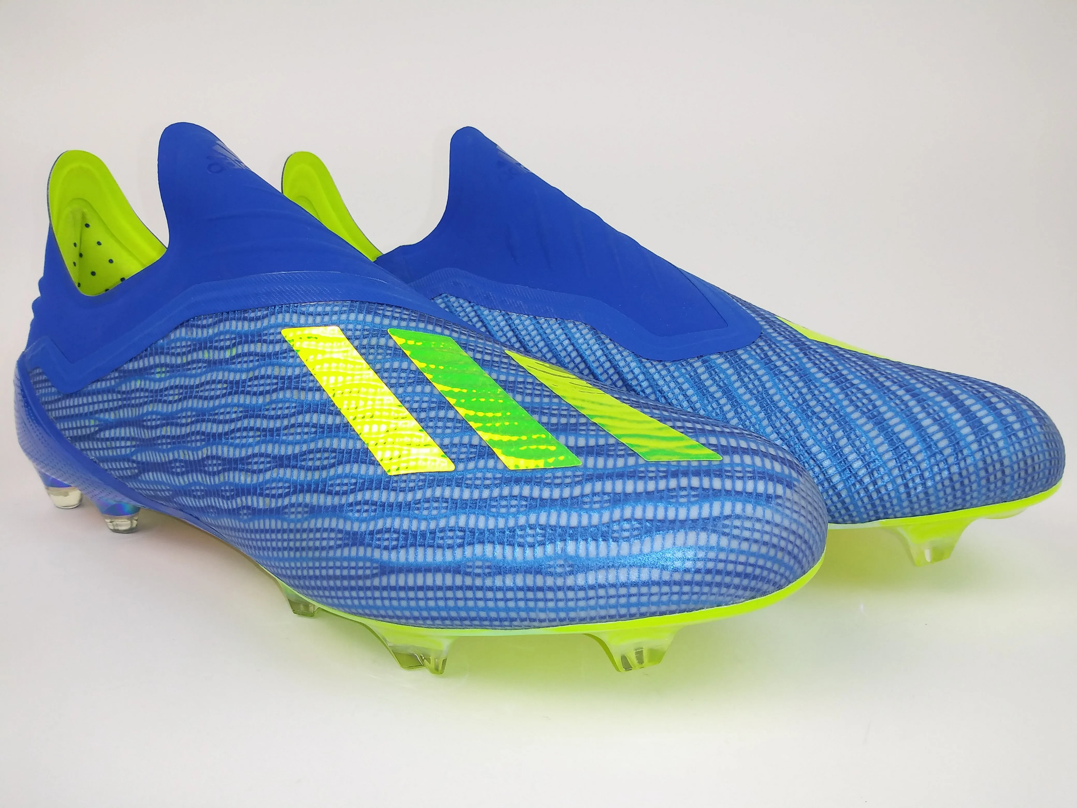 Adidas X 18  FG Blue Yellow