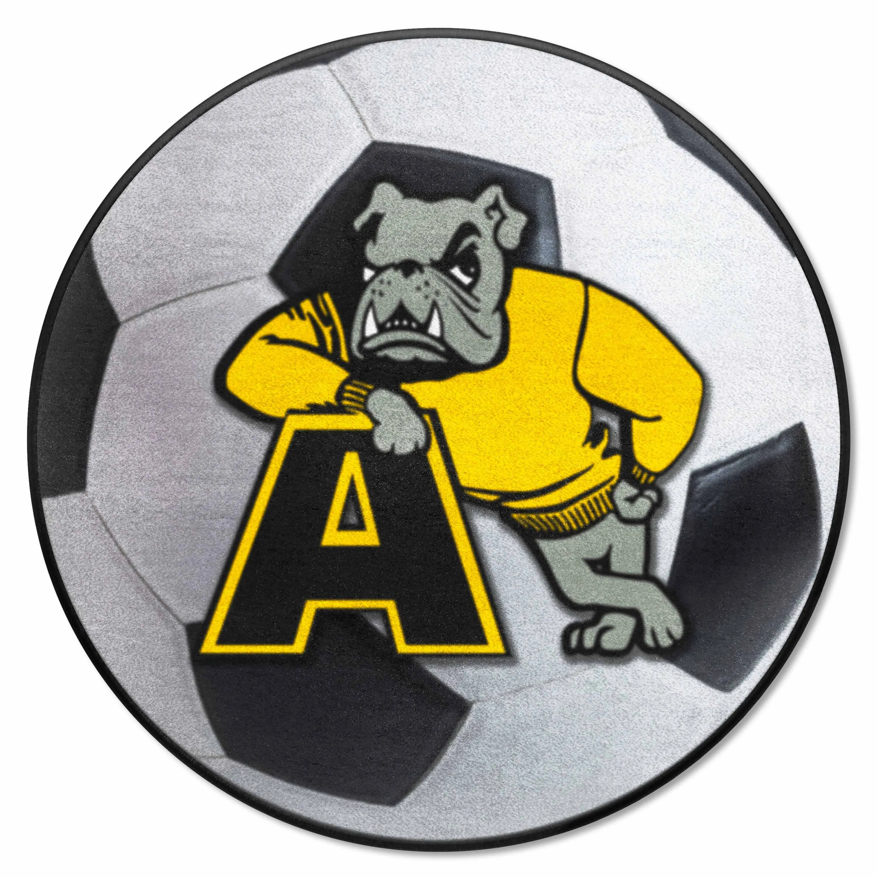 Adrian College Bulldogs Soccer Ball Rug - 27in. Diameter