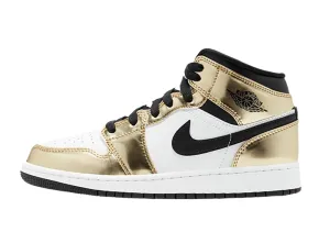 Air Jordan 1 Mid "Metallic Gold" GS