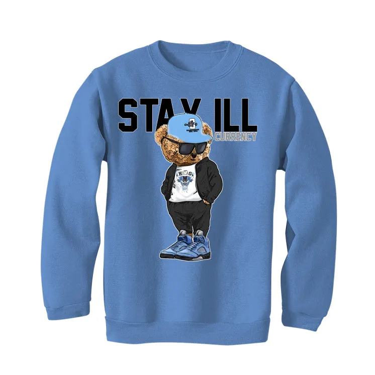 Air Jordan 5 “UNC” Carolina Blue T-Shirt (Stay ill Bear)