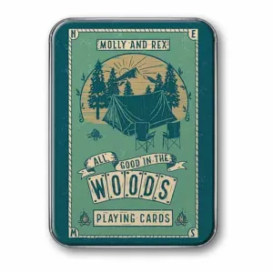 All Good in the Woods Playing Cards in Tin box