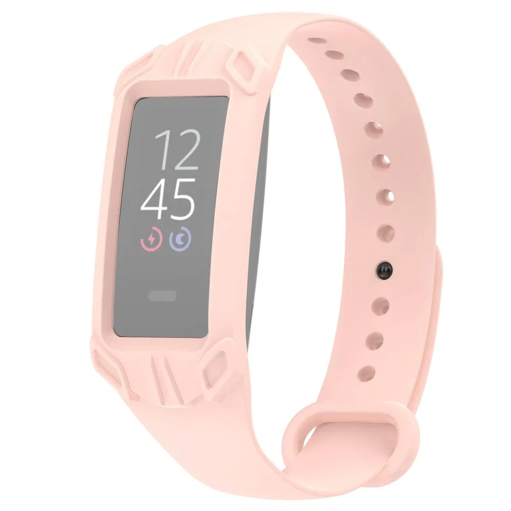 Amazon Halo View silicone watch strap with protective case - Light Pink