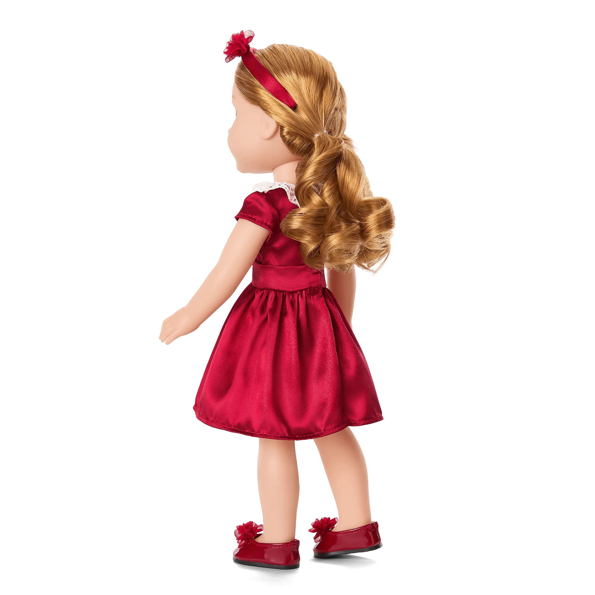 American Girl® x Janie and Jack Holly-Red Party Dress for WellieWishers™ Dolls