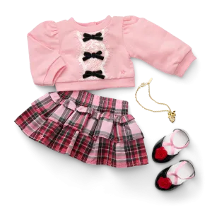 American Girl® x Janie and Jack Wrapped in Bows Top & Skirt Outfit for 18-inch Dolls