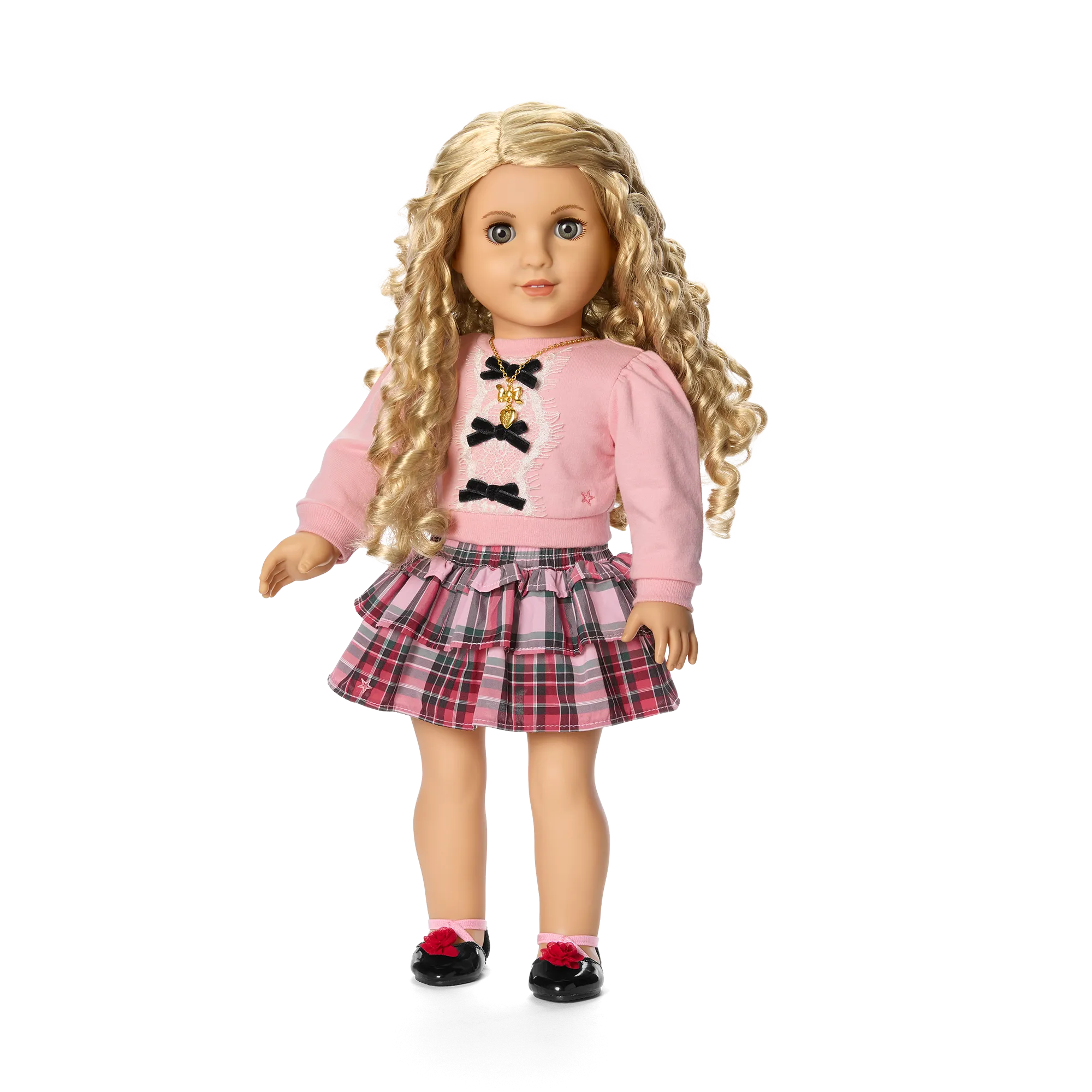 American Girl® x Janie and Jack Wrapped in Bows Top & Skirt Outfit for 18-inch Dolls