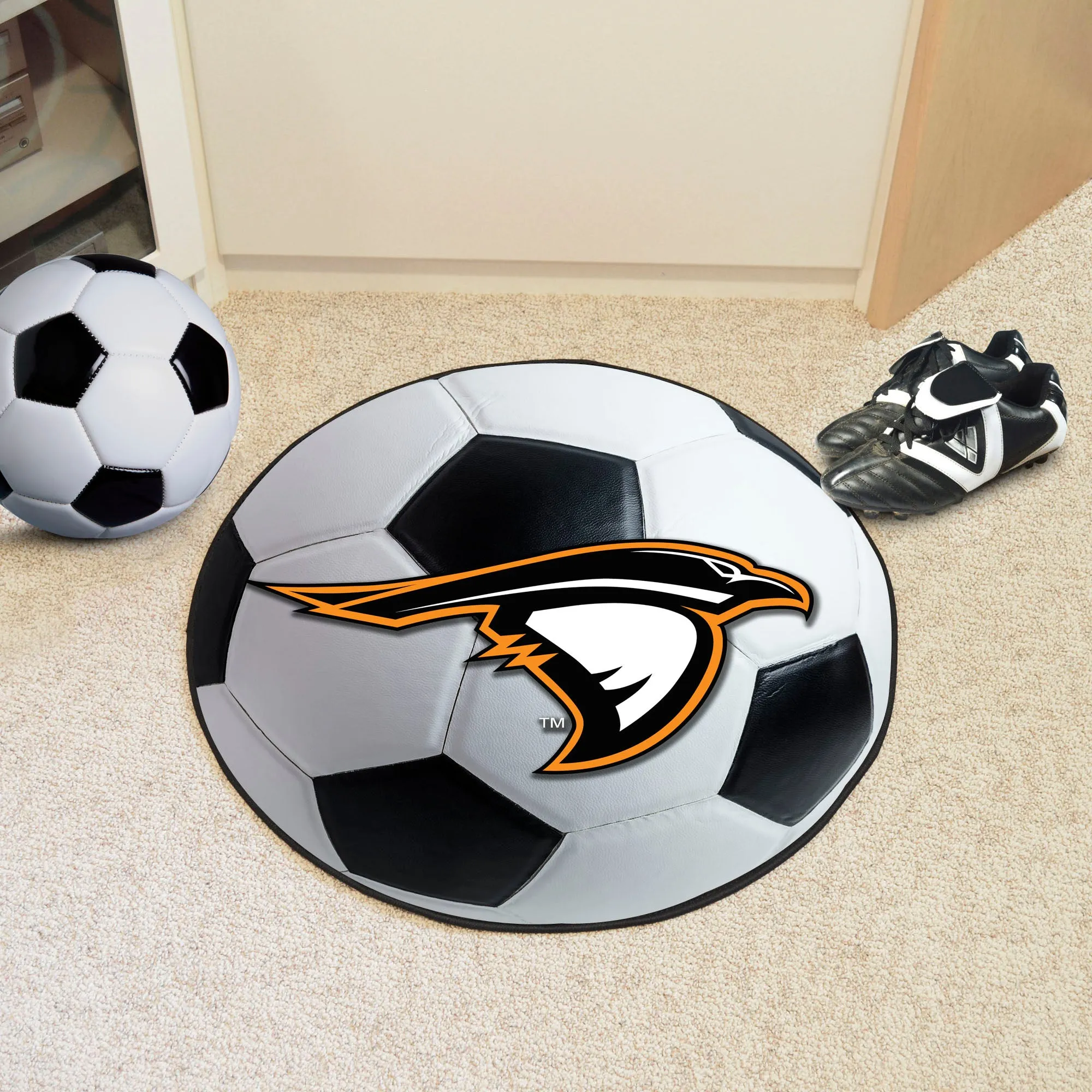 Anderson (IN) Ravens Soccer Ball Rug - 27in. Diameter