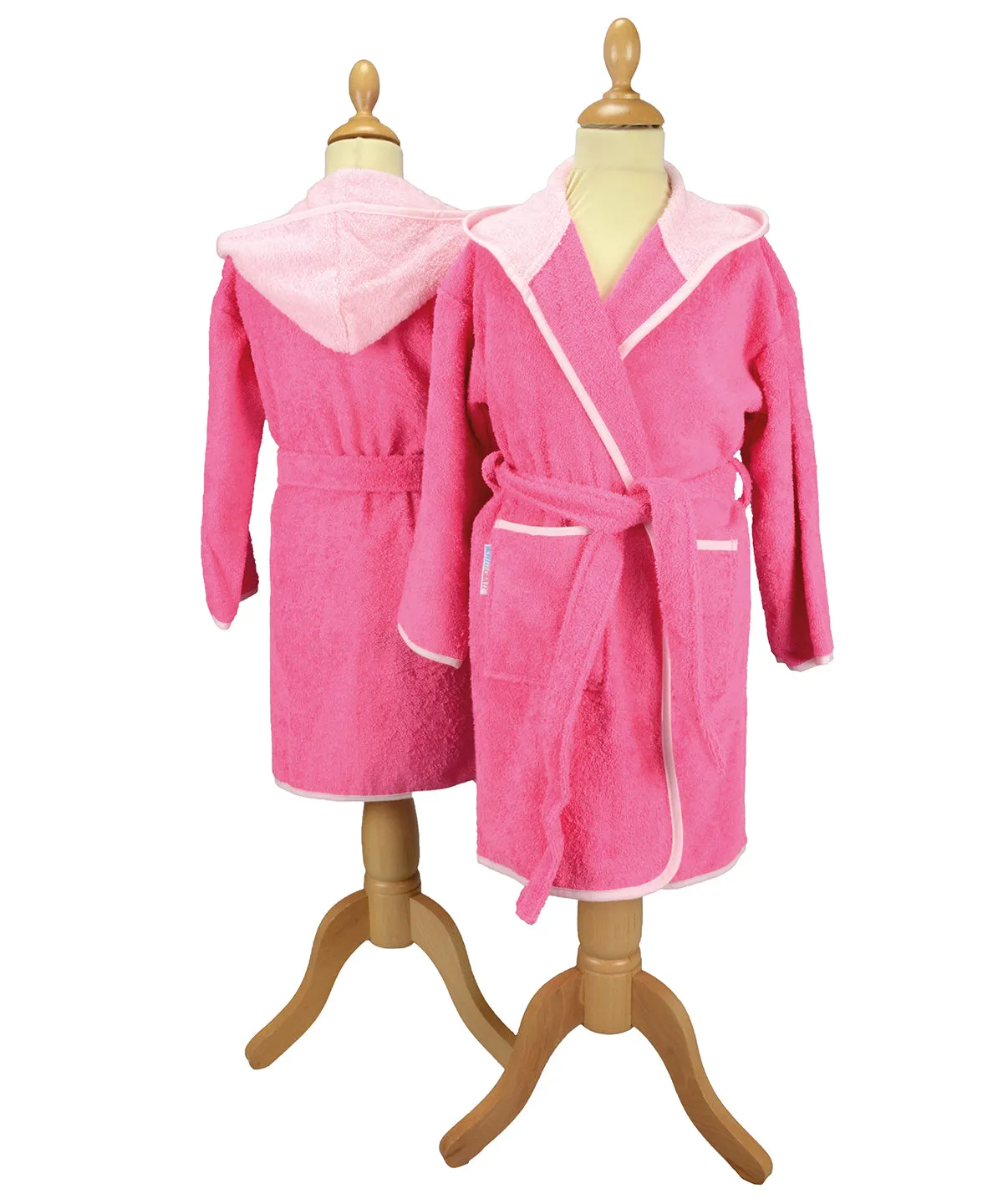 ARTG® Boyzz  Girlzz® hooded bathrobe | Pink/Light Pink