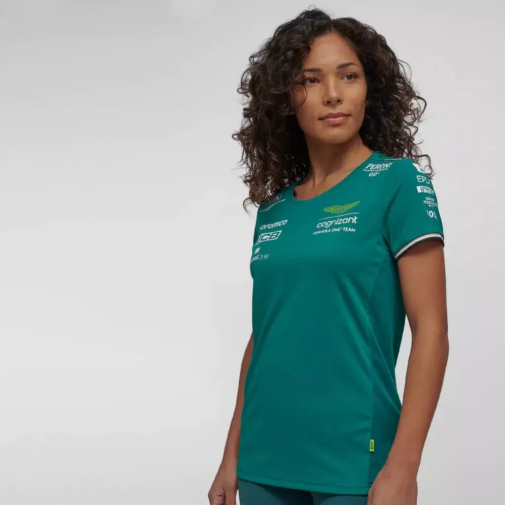 Aston Martin Cognizant F1 2023 Women's Team T-Shirt- Green