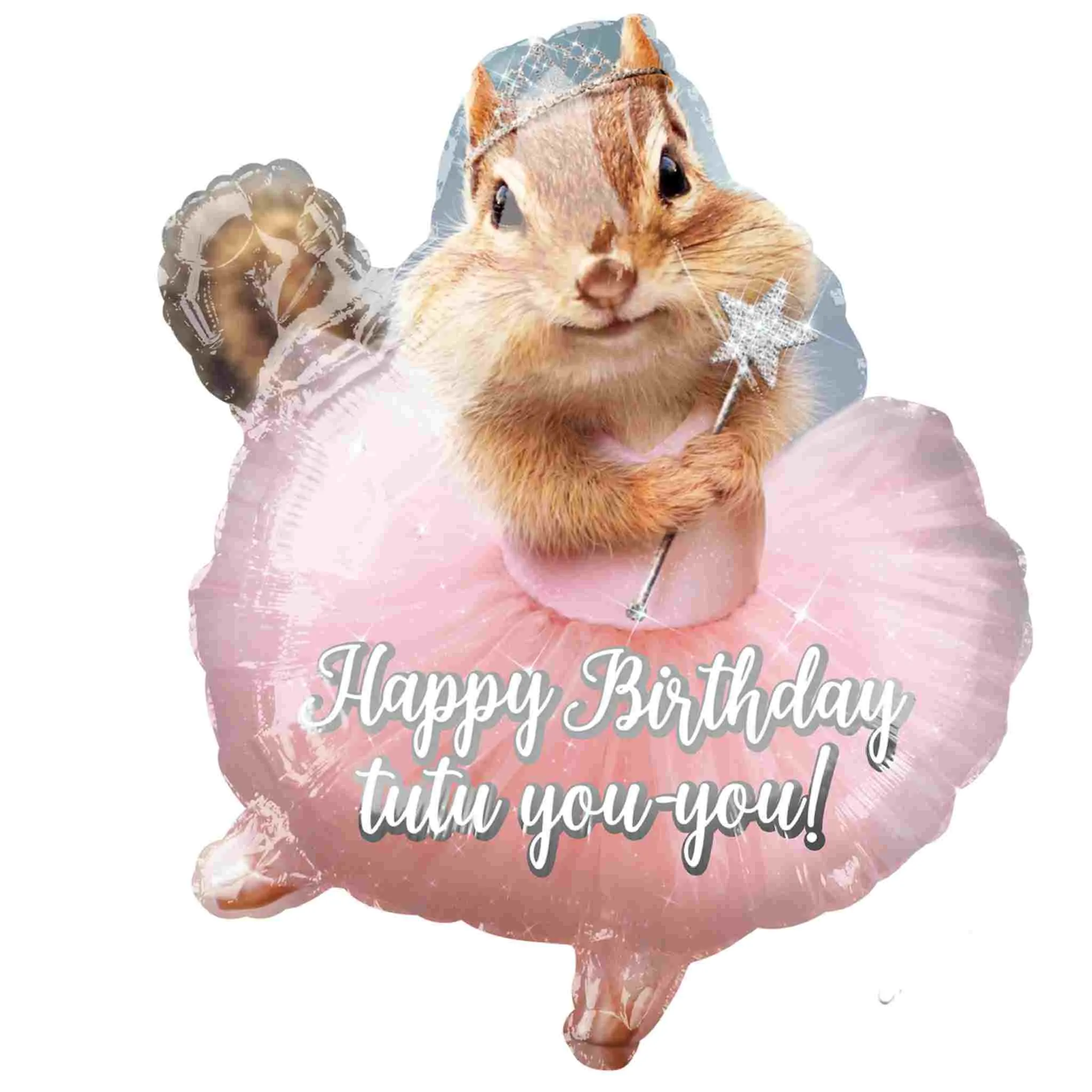 Avanti Ballerina Birthday Chipmunk Balloon | 19 INCH