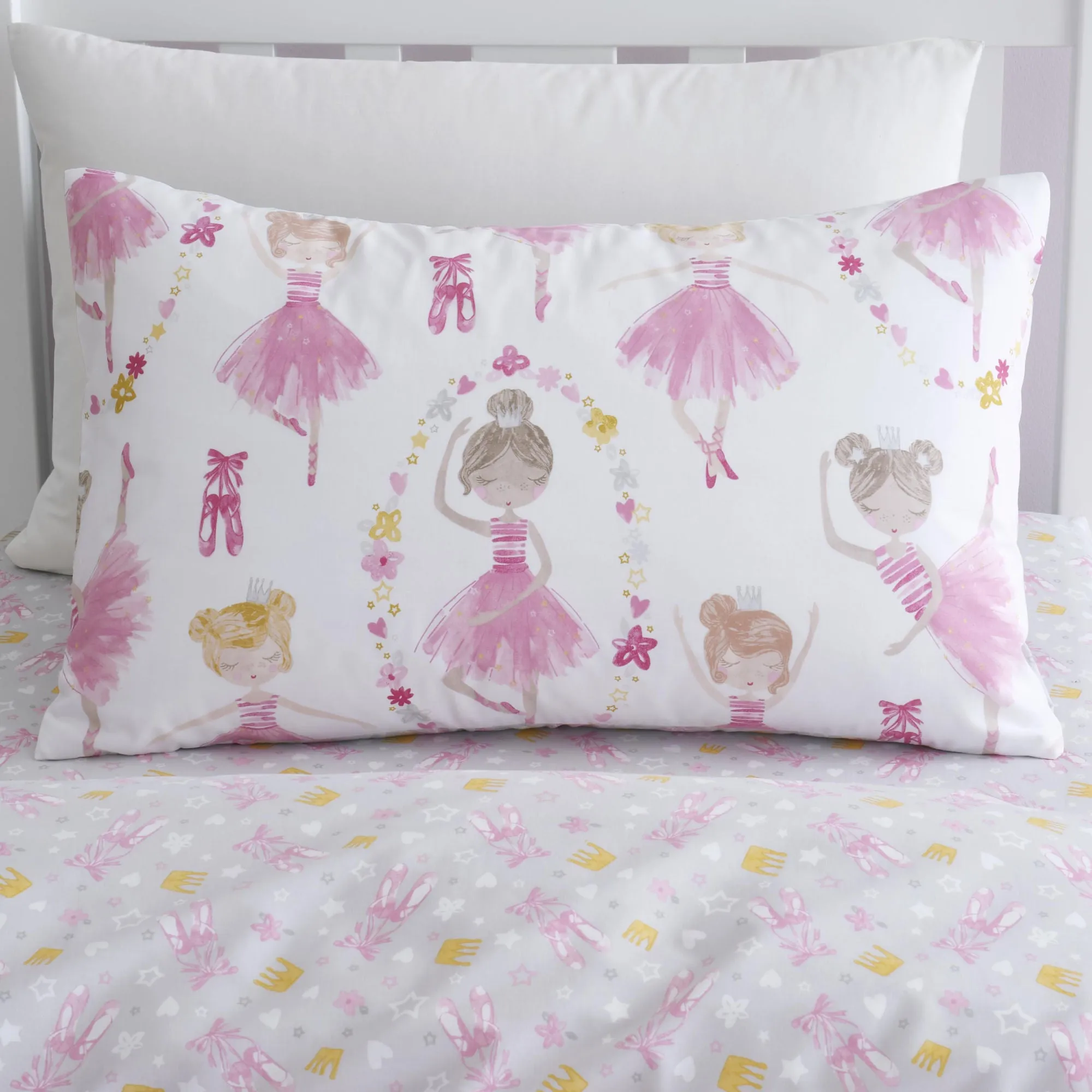 Ballet Dancer Duvet Cover Set by Bedlam in Pink