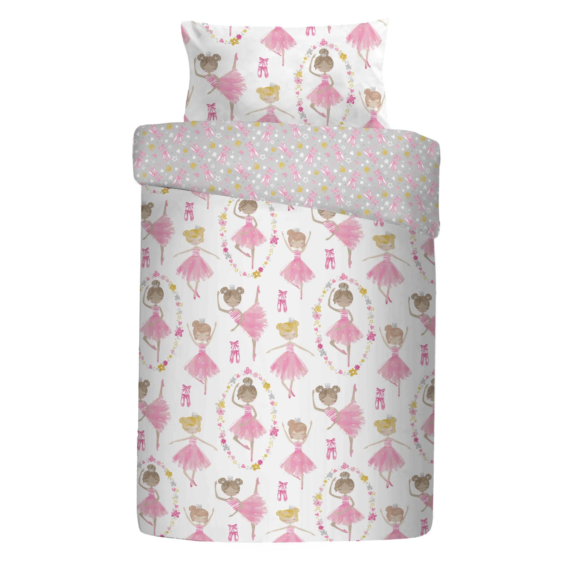 Ballet Dancer Duvet Cover Set by Bedlam in Pink