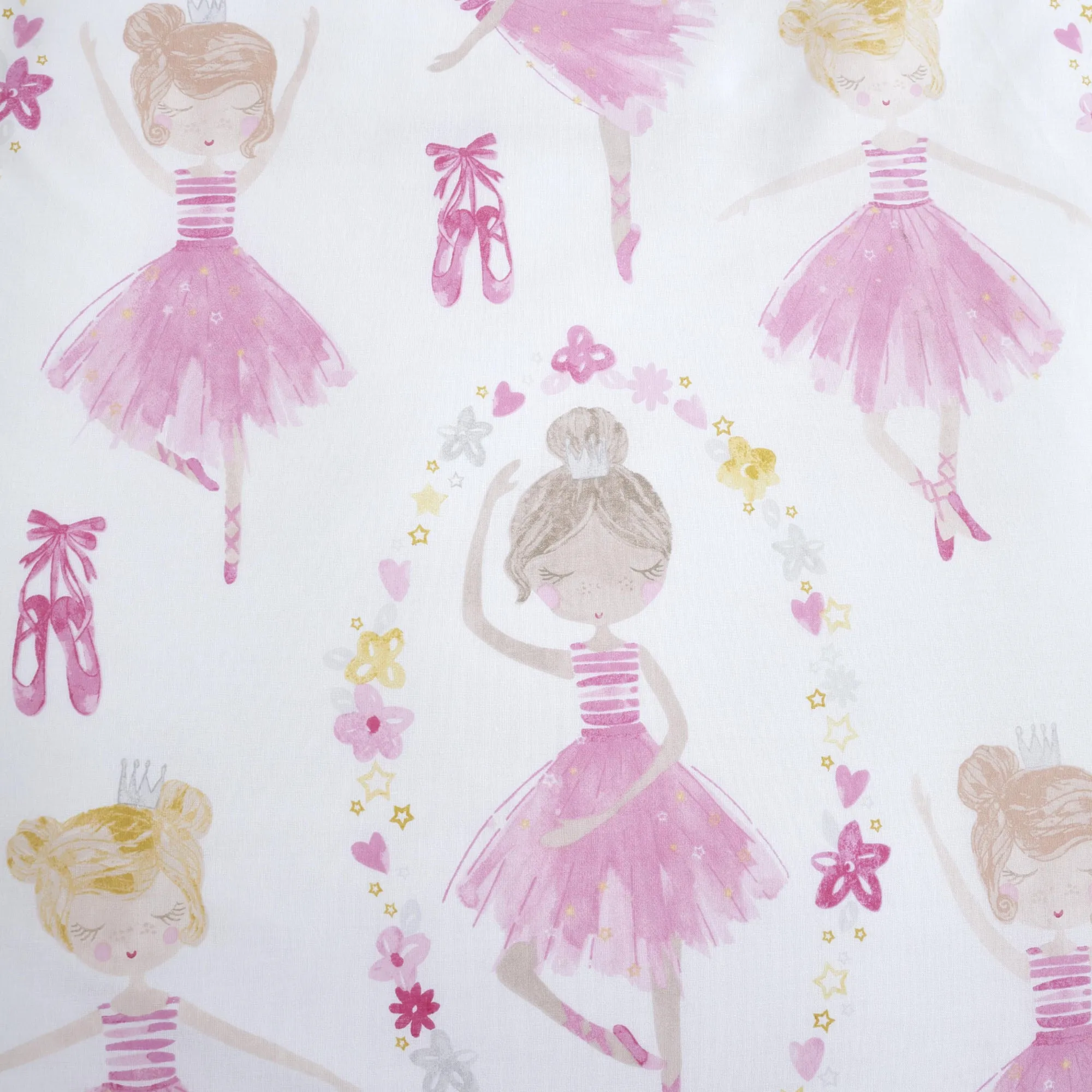 Ballet Dancer Duvet Cover Set by Bedlam in Pink