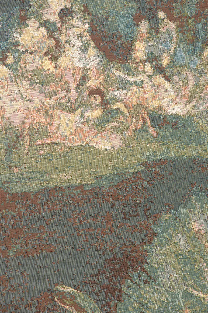 Ballet Dancer in Green European Tapestry