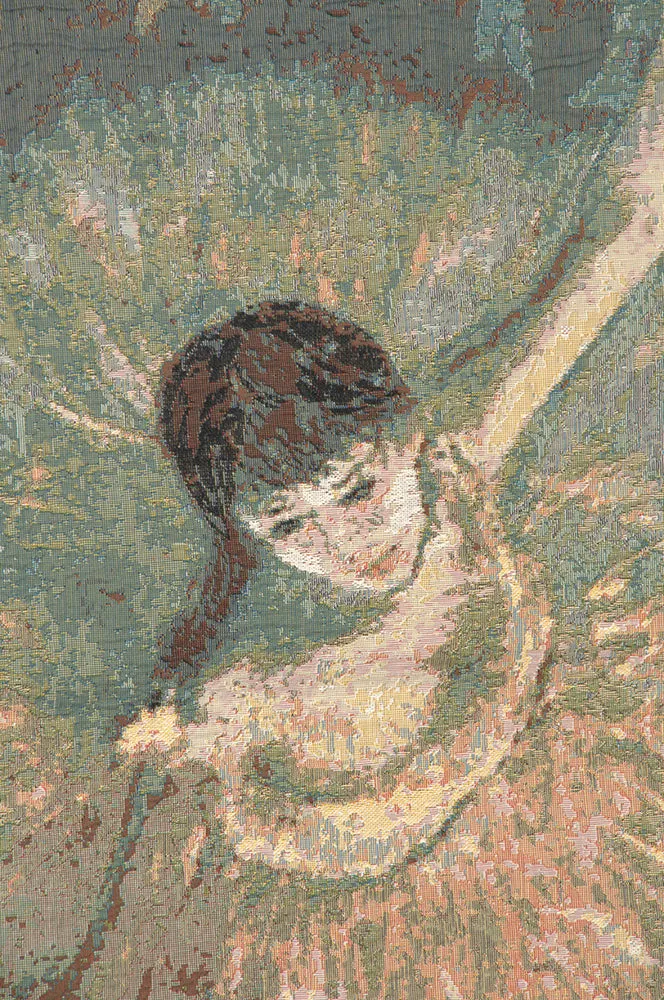 Ballet Dancer in Green European Tapestry