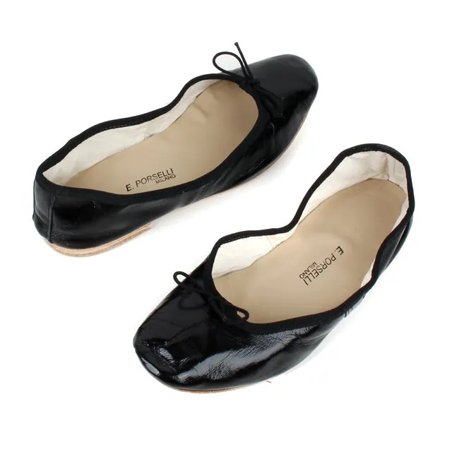 Ballet Flats_Black Leather