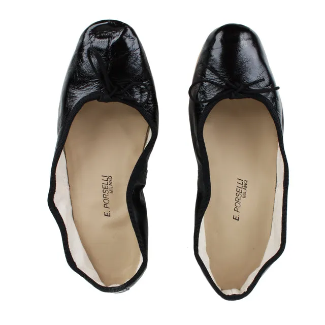 Ballet Flats_Black Leather