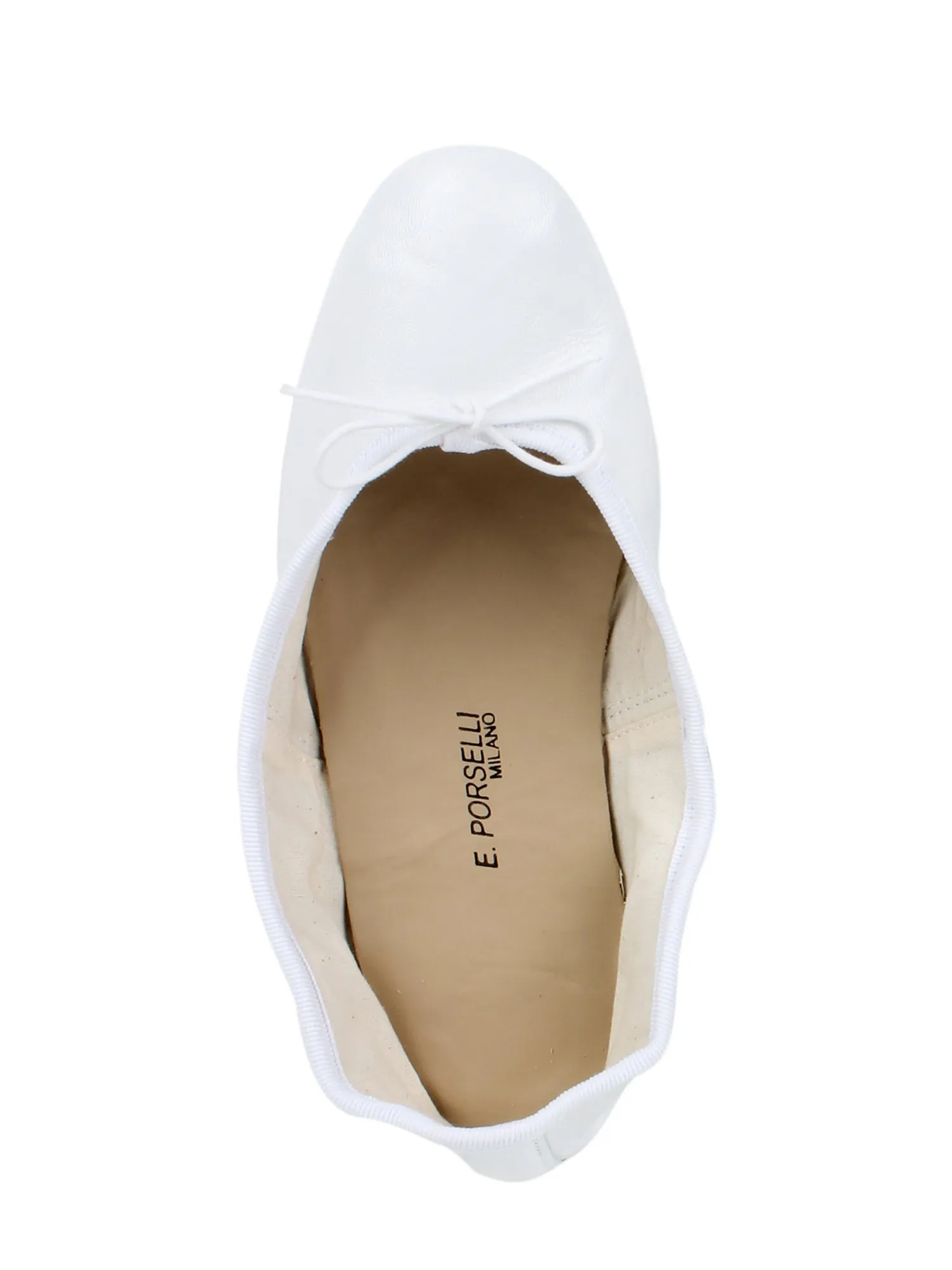 Ballet Flats_White Leather