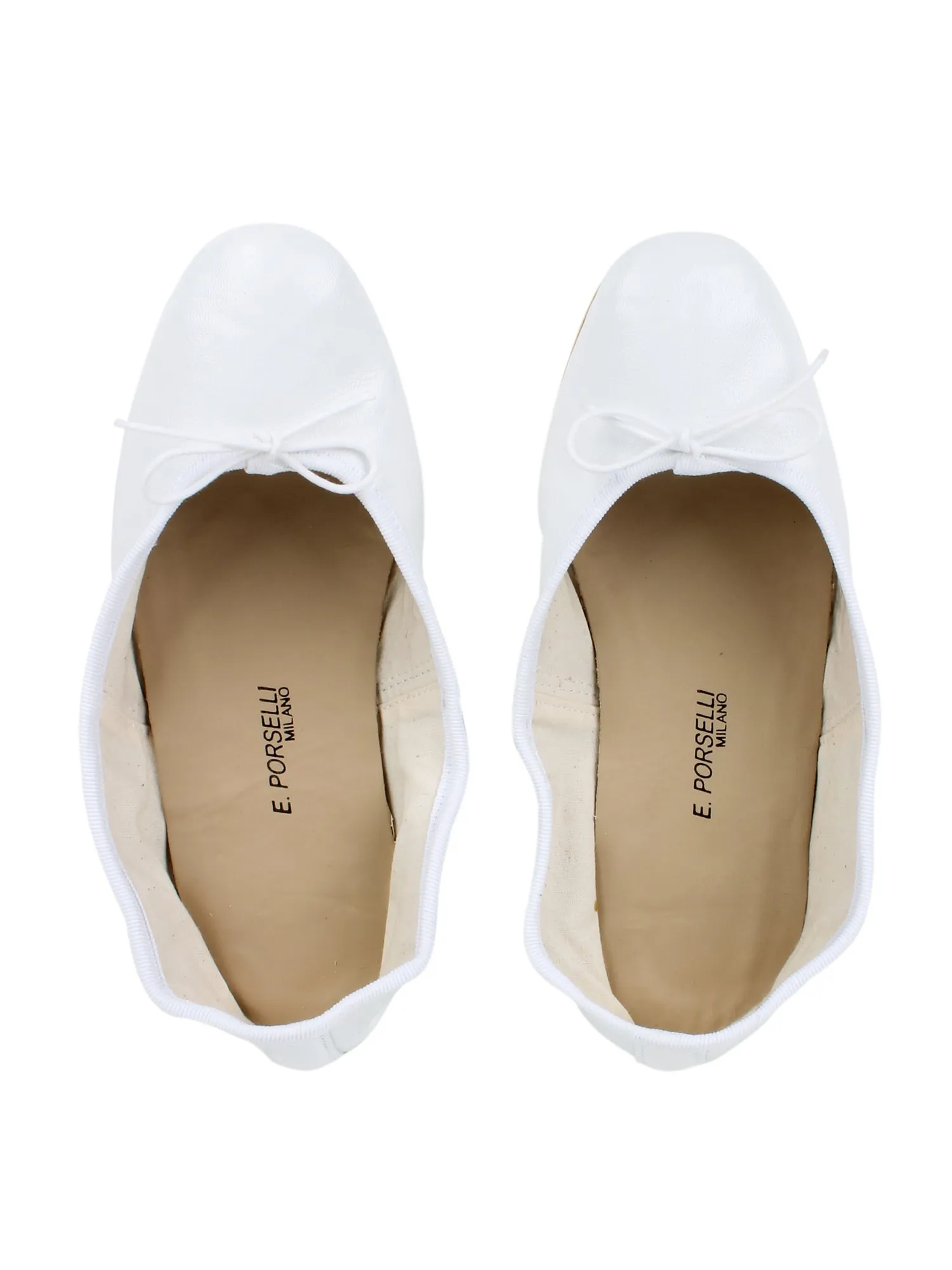 Ballet Flats_White Leather