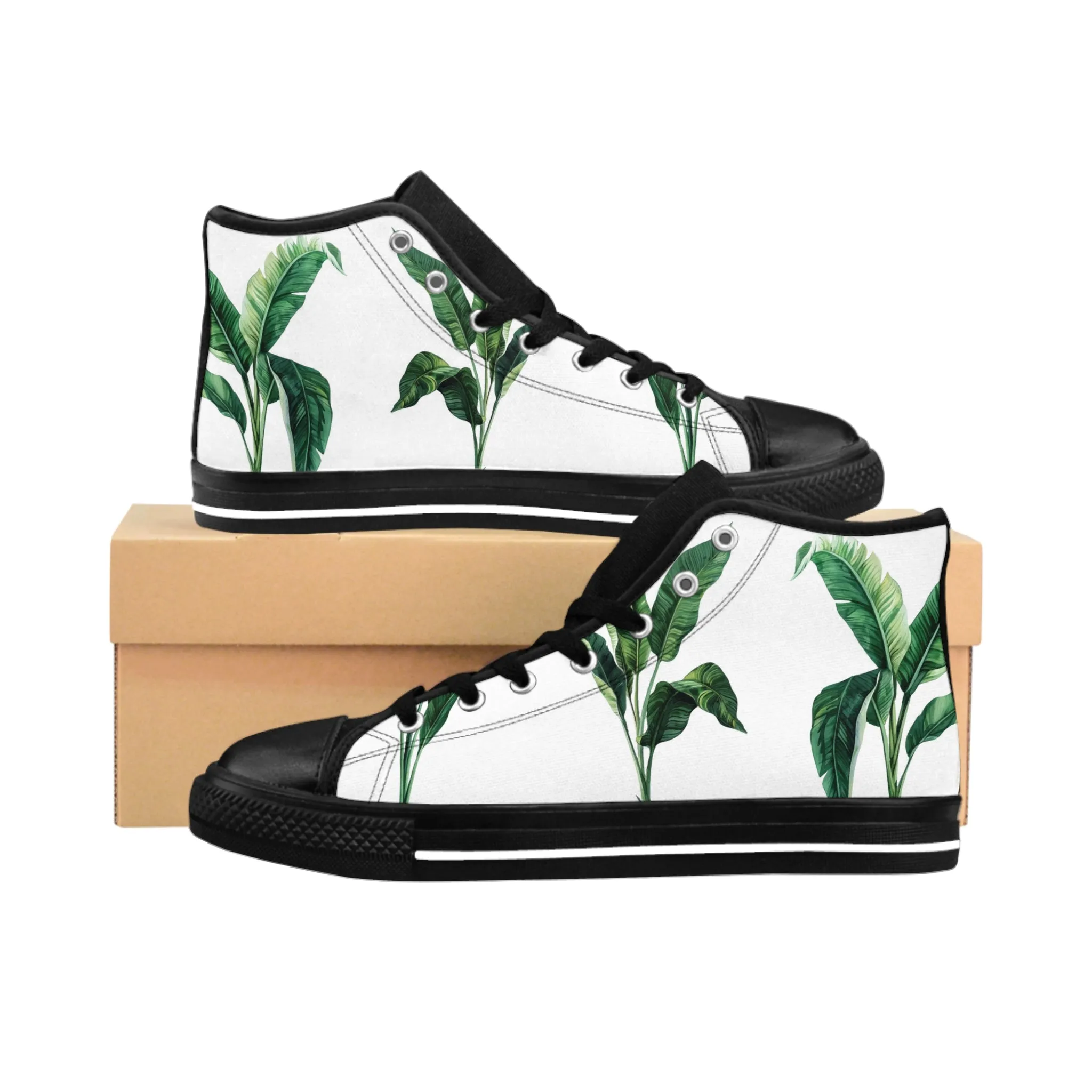 Banana Palm Trees Women's Classic Sneakers