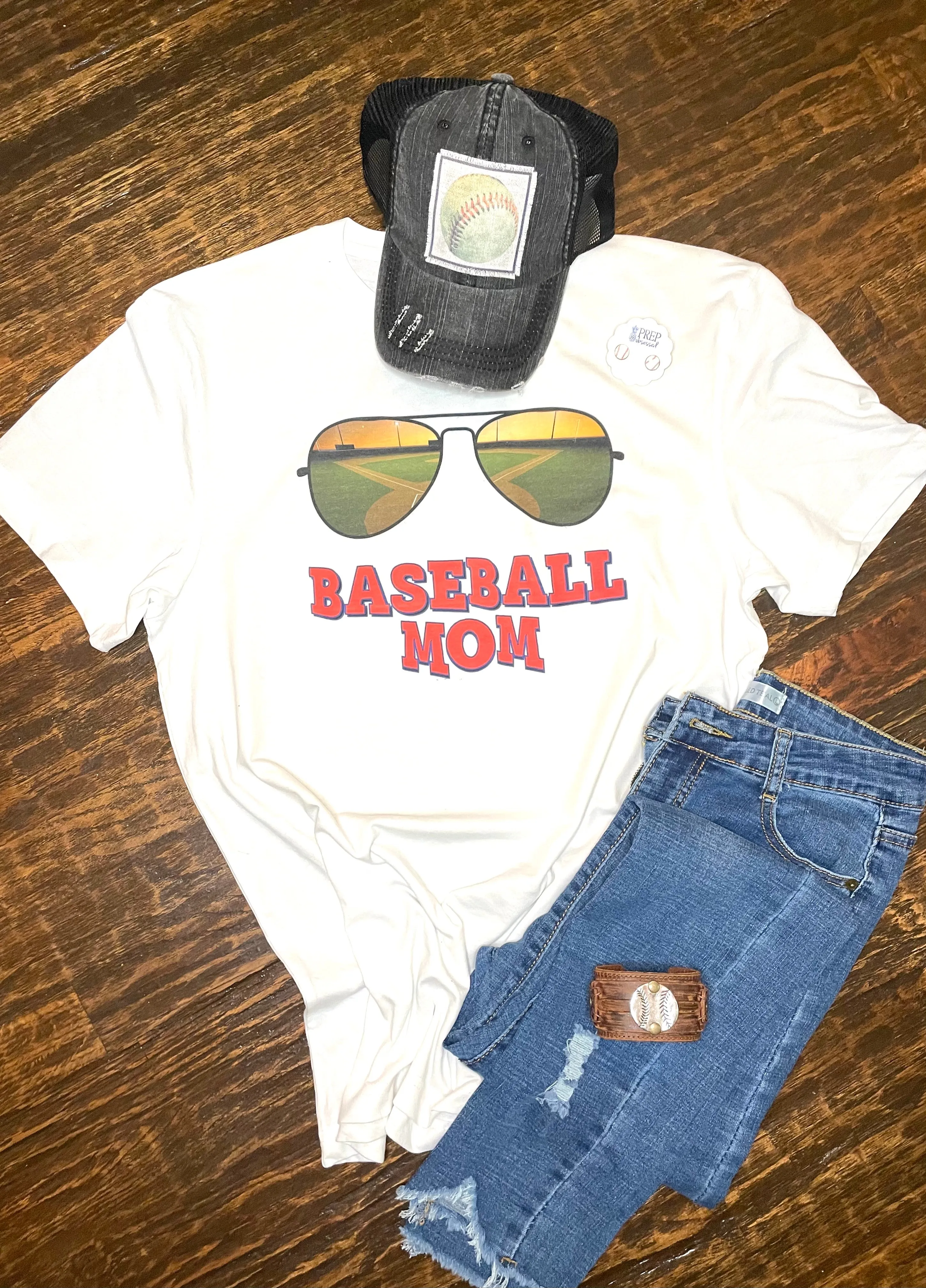 Baseball Mom Sunglasses Tee