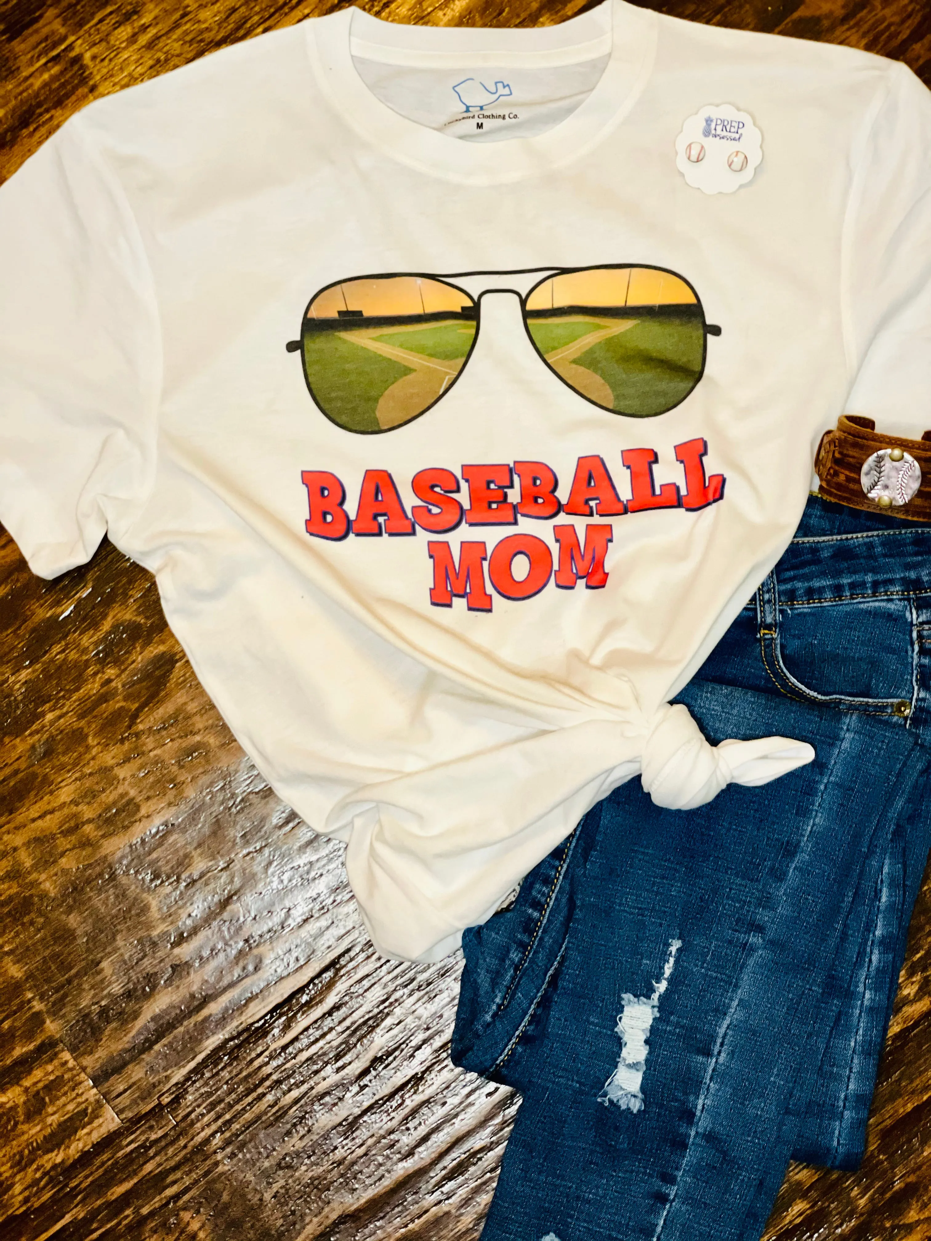 Baseball Mom Sunglasses Tee