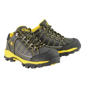 Bazalt MBM9121ST Men's Black and Yellow Water and Frost Proof Leather Outdoor Shoes with Composite-Toe