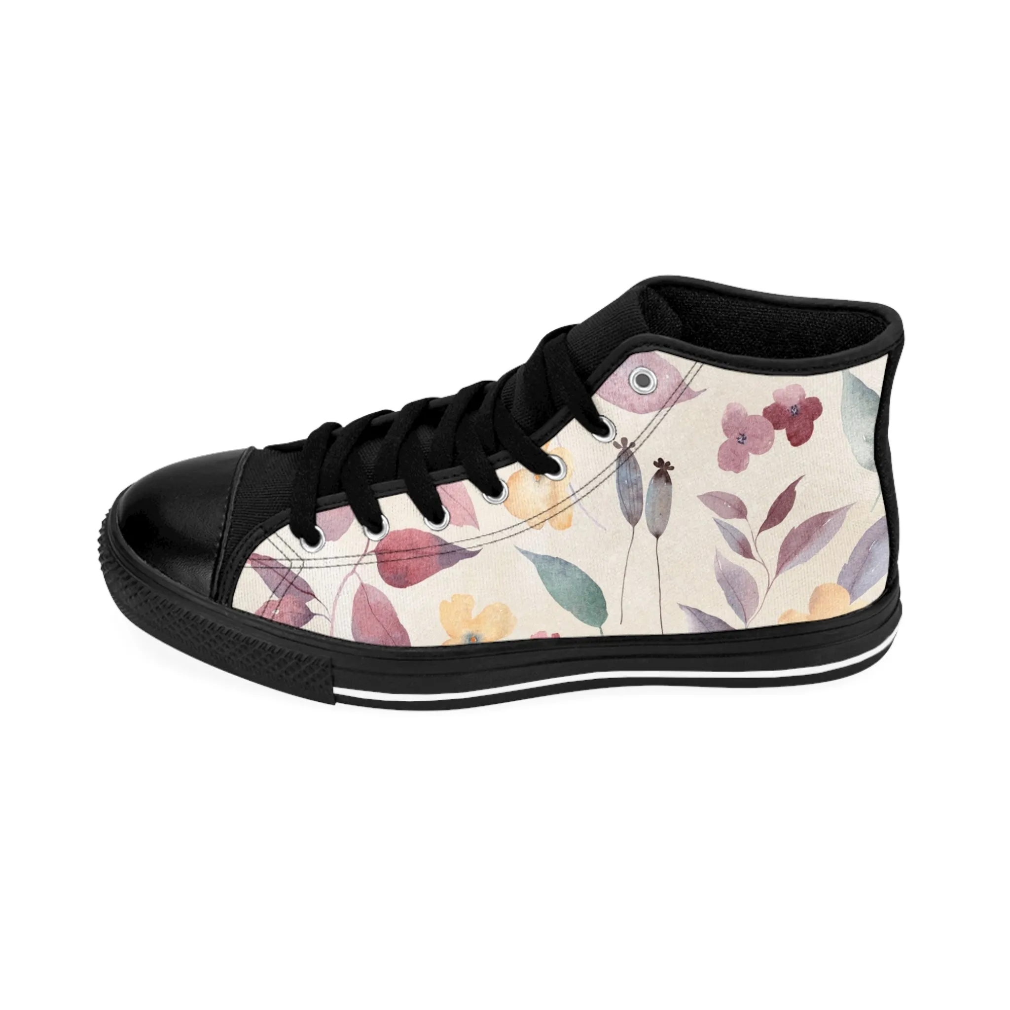 Beautiful Flower Women's Classic Sneakers