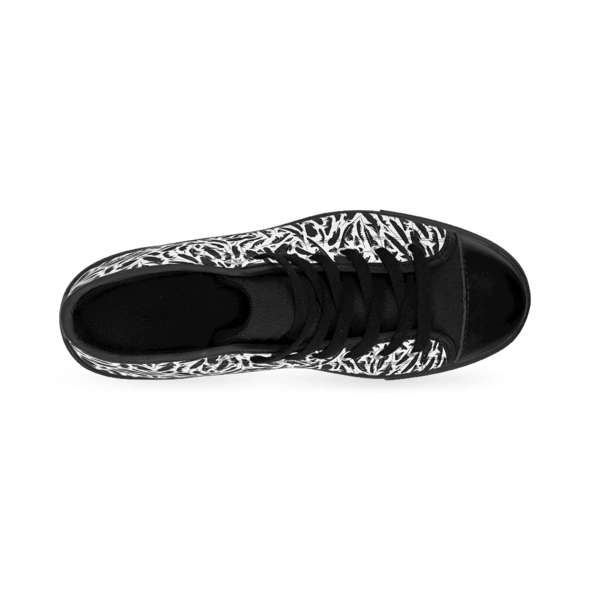 Black Crow Feathers Women's Classic Sneakers