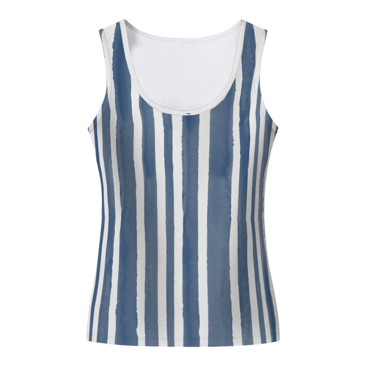 Blue & White Stripe Tank